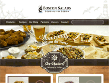 Tablet Screenshot of bostonsalads.com